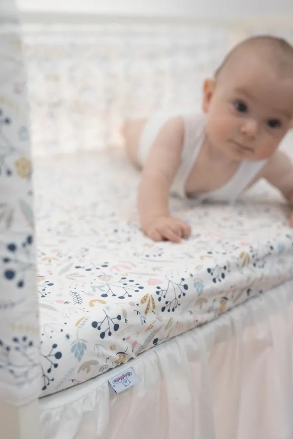 BabyMatex Prześcieradło z Gumką Łąka 120x60